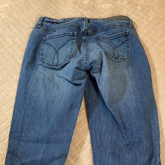 Calvin Klein Womens 6 Denim Jeans Blue Skinny Low Rise Medium Wash Stretch - Picture 10 of 13